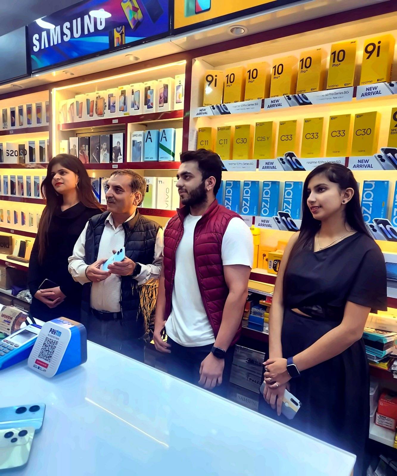 Sachdeva Electronics team at the counter
